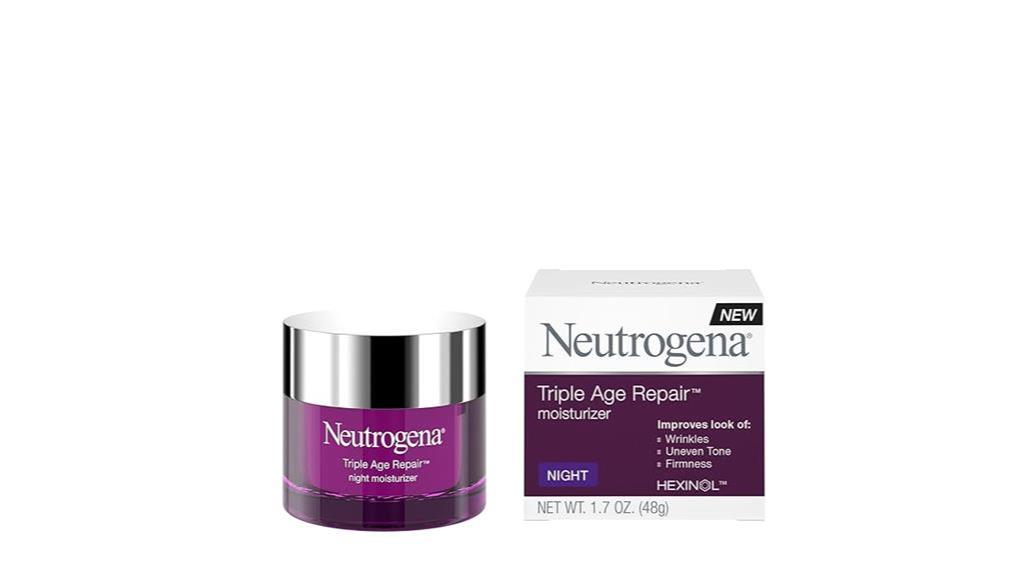 anti aging night cream formula