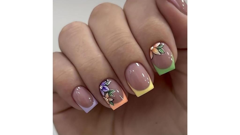 french tip nail set