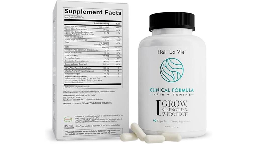 hair growth support vitamins