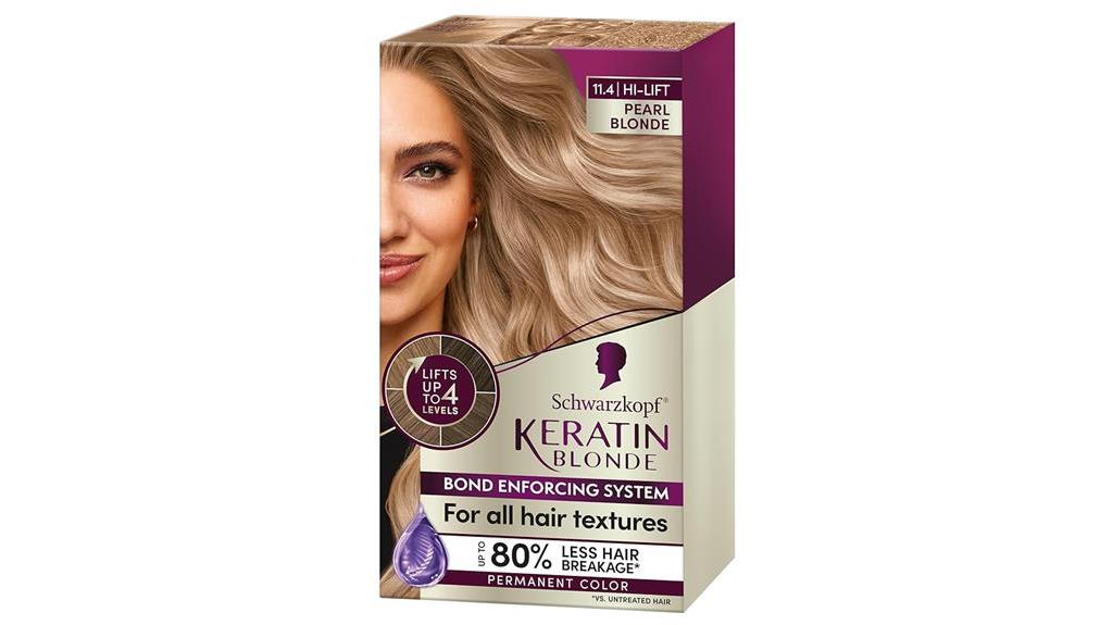 keratin based hair dye product