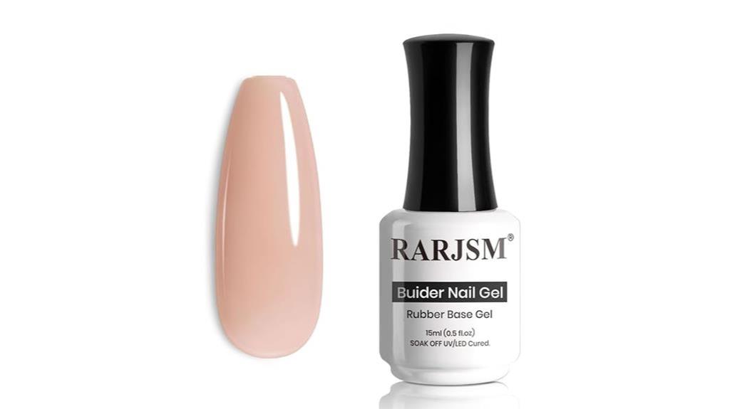 nude rubber base polish