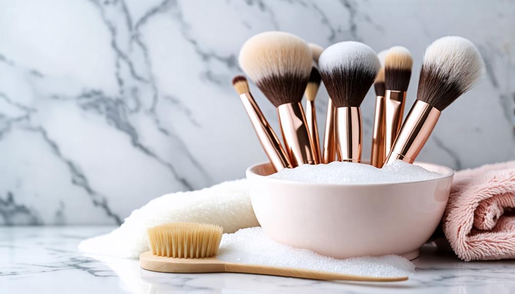 clean brushes with care