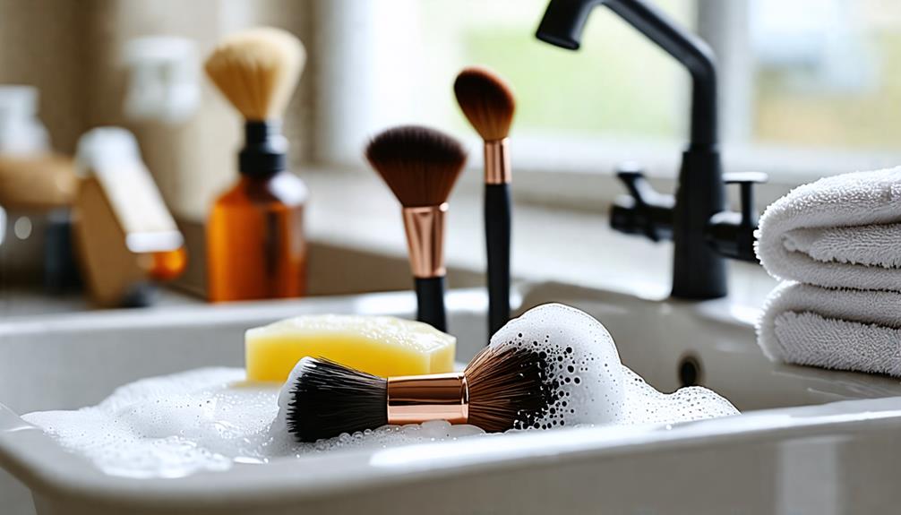 clean your makeup brushes