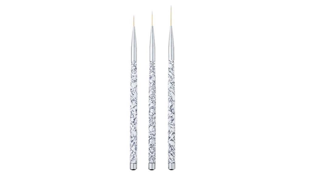 fine nail art brushes