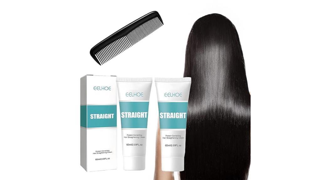 smoothing frizzy hair easily