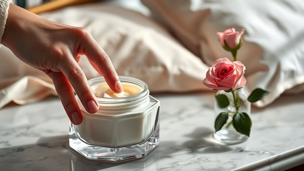 apply nourishing night cream