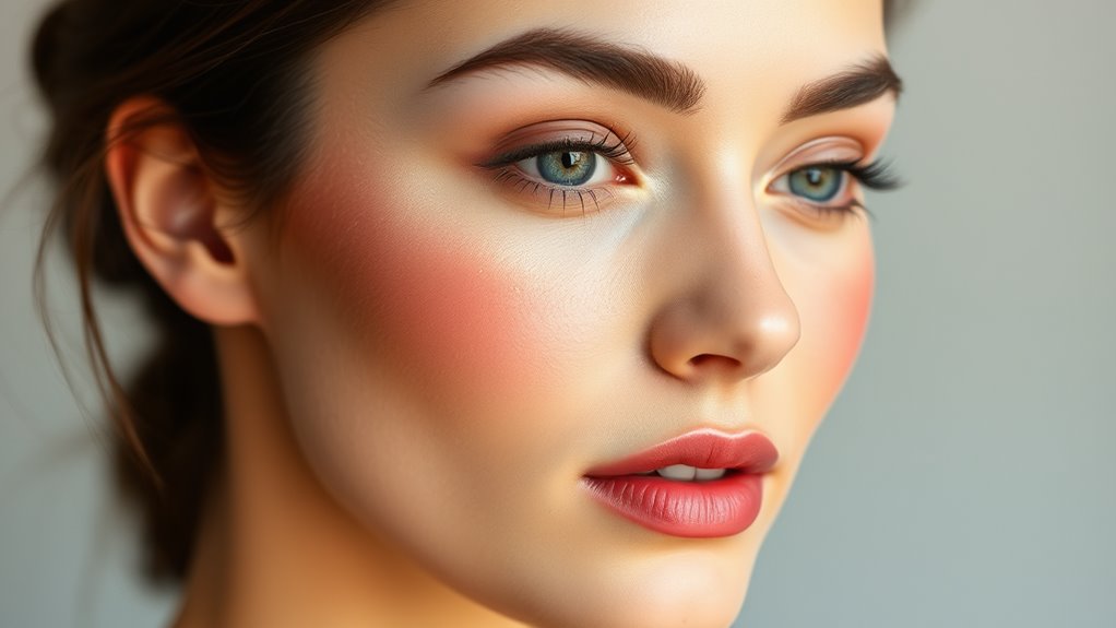 blush application by face shape