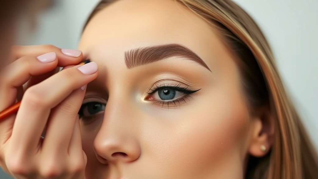 emphasizing facial bone structure