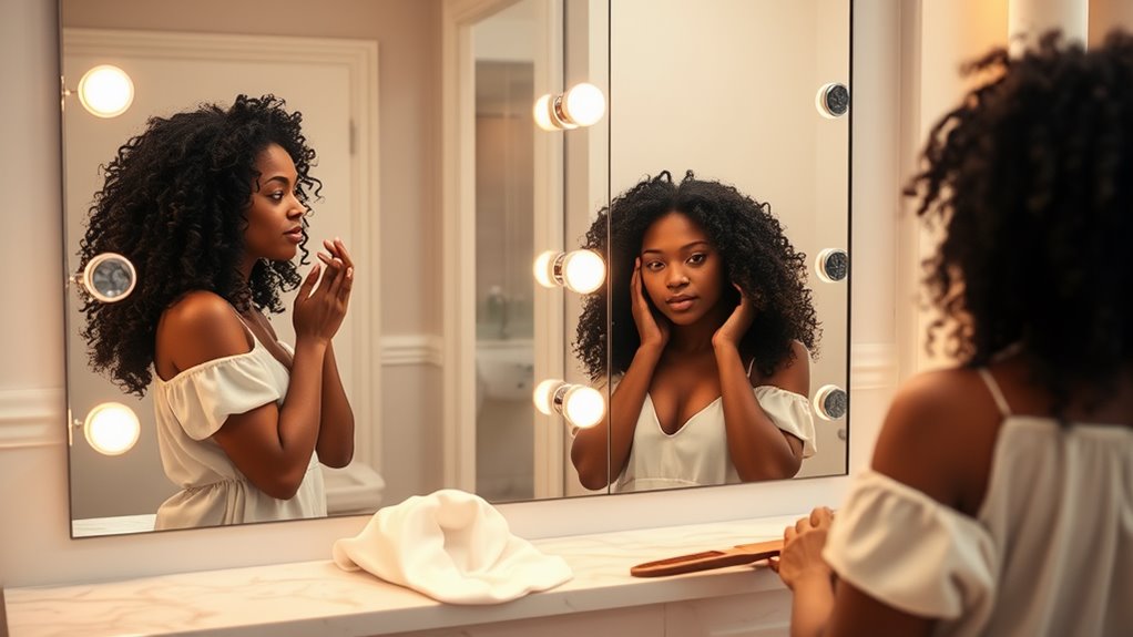 evening hair care ritual