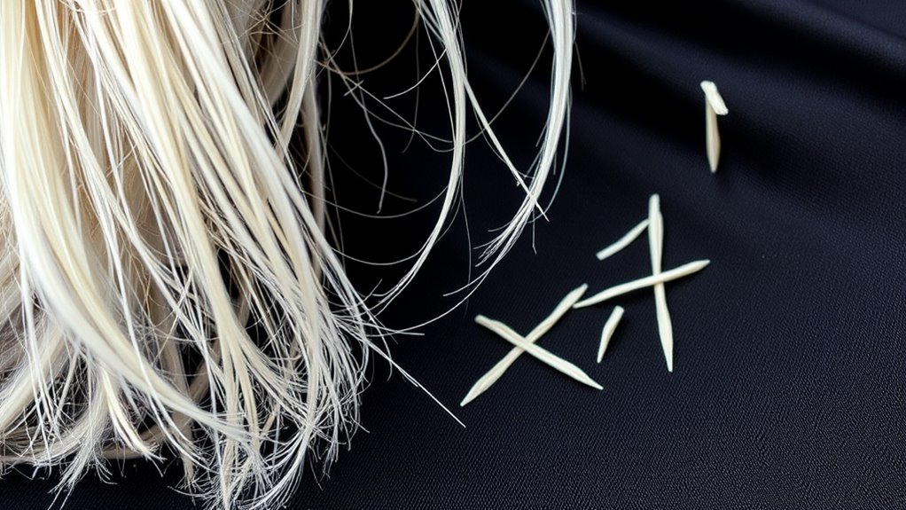 indications of damaged hair