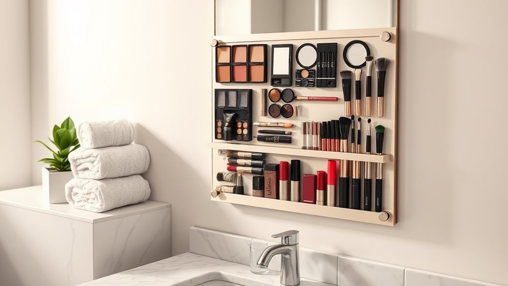 magnetic beauty organizer boards