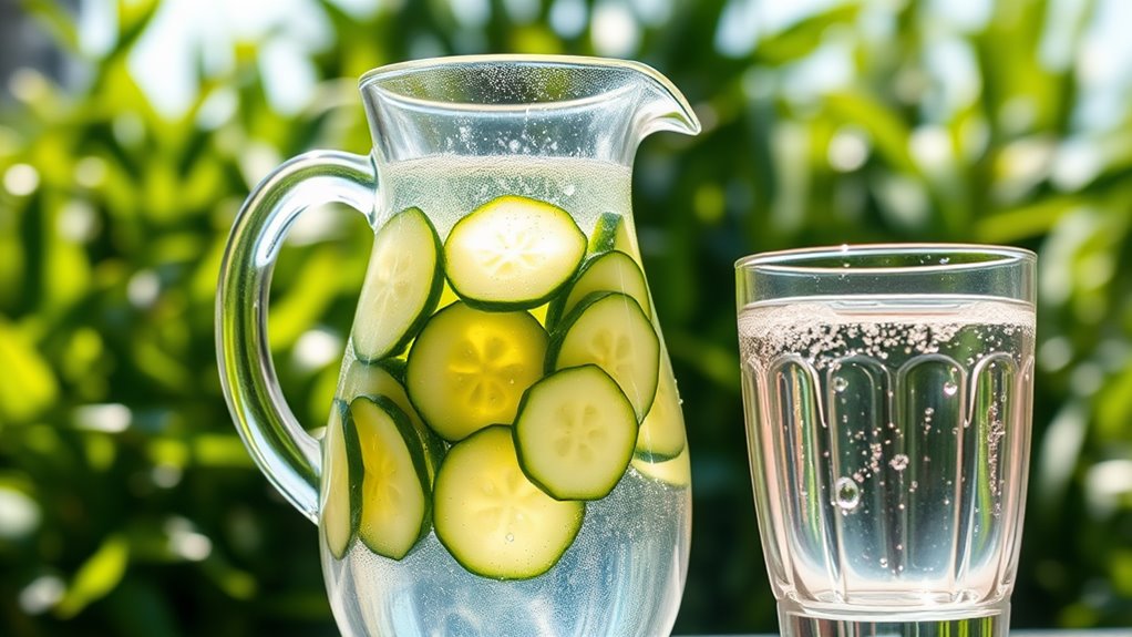 refreshing cucumber infused hydration