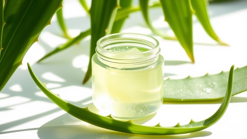 soothe skin with aloe