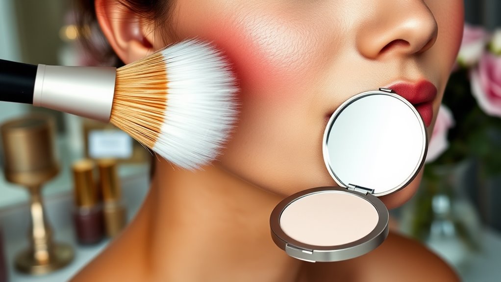 translucent powder makeup setting