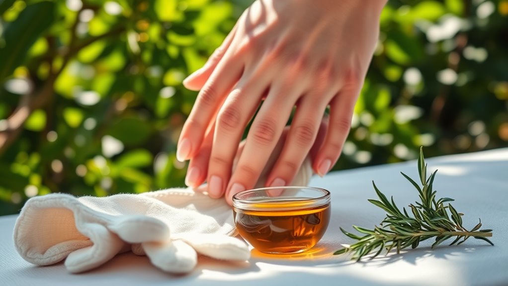 wear protective hand gear